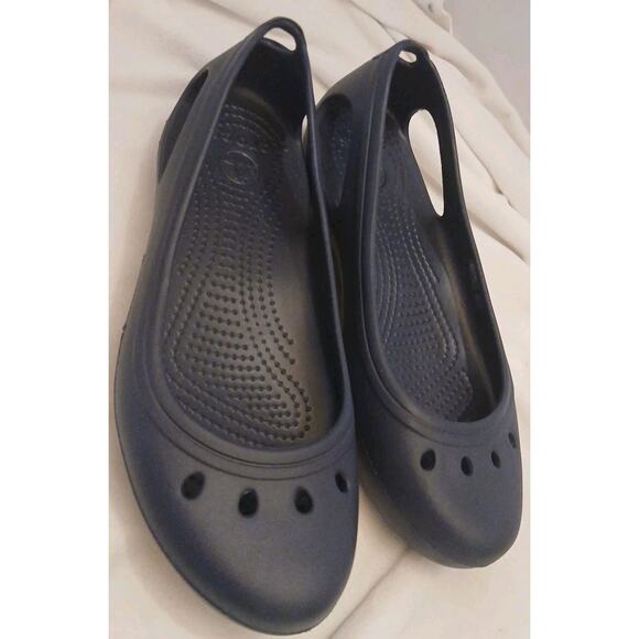 Crocs Blue Kadee Shoes Flats Slip On Womens 7. New Without Box - Picture 1 of 4